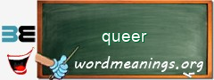 WordMeaning blackboard for queer